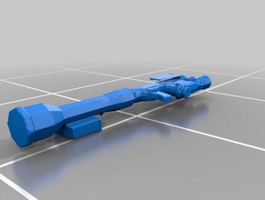 bilim kurgu roket launcer 3d baskı 3d print model - Mito3D
