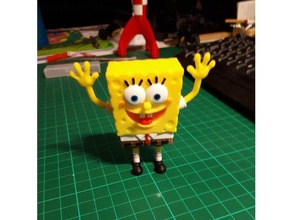 spongebob multi colour figure toys & games bob cartoon multi-part multicolor sponge 3d print model - Mito3D