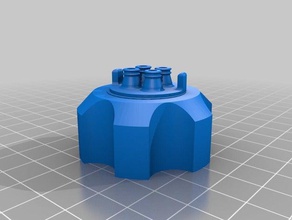 1x4 femelle raccord de tuyau extérieur et jardin le adaptateur l'eau 3d print model - Mito3D