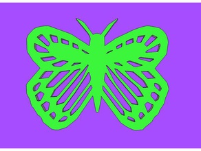 butterfly 54 art bug insect wslab 3d print model - Mito3D