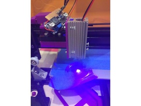 laser mount anet a2 3d printer parts engrave engraving lasercut engraver 3d print model - Mito3D