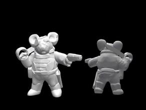 mouse pookah space pirate 28mm heroic scale toys & games 28mmscale boardgame boardgames fairy fantasy game gaming miniature miniatures roleplaying rpg science fiction scifi tabletop wargame wargames wargaming wayfarer 3d print model - Mito3D