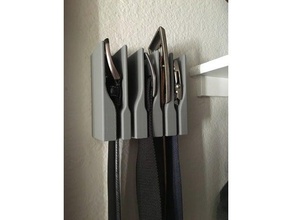low space belt hanger organization closet storage 3d print model - Mito3D