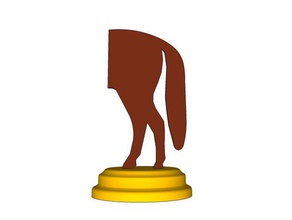 horse trophy award art wslab 3d print model - Mito3D