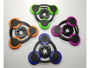 gear fidget spinner toy & game accessories fidget-toy fidgeting fidgetspinner hand gears spinning 3d print model - Mito3D