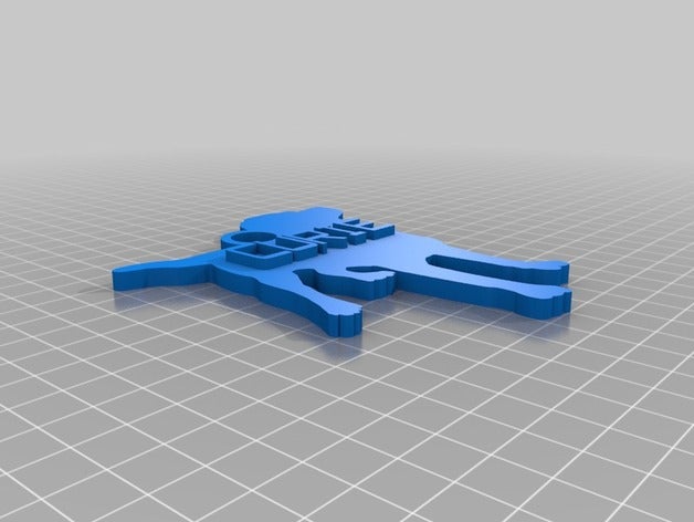 gog como chaveiro chaveiros personalizado 3D print model - Mito3D