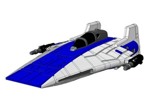 sw - rx-1 a-wing ver2 3d printing scifi star wars rebels tabletop x-wing miniatures 3d print model - Mito3D