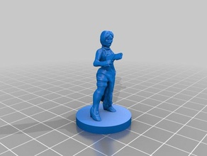 el detective femenina juegos 3d print model - Mito3D