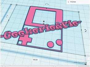 logo chaine youtube geekerie&cie A impressão 3d 3d print model - Mito3D