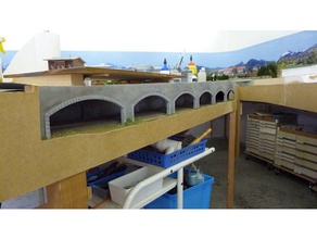 piedra angular puente de hobby ho ho-escala jan sieber modelo carretera y ferrocarril paisaje siebwalde 3d print model - Mito3D