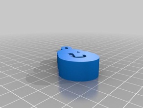 geo Schlüsselanhänger kundengebundene 3d print model - Mito3D