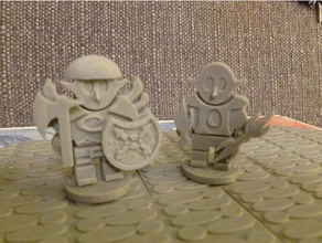 dungeon dolls Kobold Spielzeug & Spiele anpassbare dnd Miniatur dungeondolls fantasy flatminis Spiel gaming der goblin modular pathfinder rpg 3d print model - Mito3D