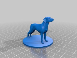 Hund wild gamepiece 3d-drucken 3d print model - Mito3D