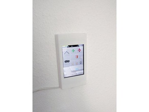 ipod touch 4ª geração de montagem na parede eletrônica openhab smarthome casa inteligente 3d print model - Mito3D