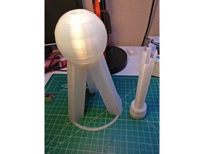 tripod orb stand glow cloud sculptures led 3d print model - Mito3D