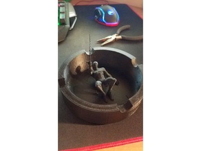 spiderman debowler decor ashtray cool marvel new 3d print model - Mito3D