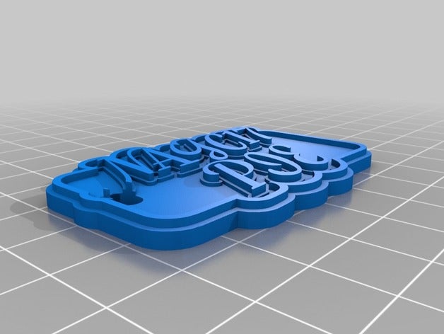 nayc pie Schlüsselanhänger kundengebundene 3D print model - Mito3D