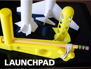 plataforma de lanzamiento cohetes avión juguetes mecánicos 3d print model - Mito3D