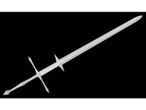 zweihander dark souls iii les jeux vidéo gros cul fils de pute cosplay prop médiévale l'épée l'arme 3d print model - Mito3D