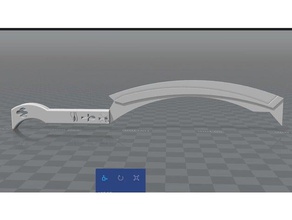 egipcio khopesh props la cuchilla espada 3d print model - Mito3D