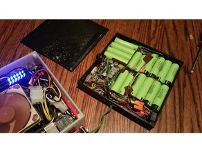 caja de la batería porta escritorio mini-itx equipo openups lipo ups 3d print model - Mito3D