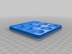 small paint tray art tools model painting 3d print model - Mito3D