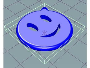 smiley emoji trousseau de clés porte-clés cool cœur un sourire face style utile 3d print model - Mito3D