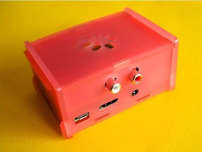 hifiberry case+ corrected files electronics dac raspberry pi case 3d print model - Mito3D