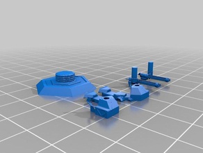 sci fi sentry gun 20mm escala A impressão 3d 3d print model - Mito3D