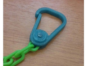 carabiner fastening chain household supplies 3d print model - Mito3D