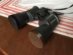dürbün 65 mm a lens kapağı spor ve açık hava önbellek jumelles 3d print model - Mito3D