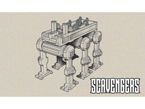 human steam mule scavengers toy & game accessories steampunk transportation vehicle voxel 3d print model - Mito3D