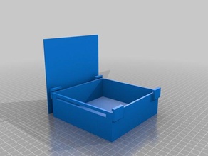 4x4in label holder tool holders & boxes 3d print model - Mito3D