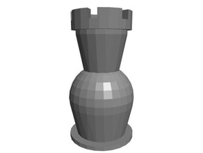 chess piece rook models 3d printing blockscad 3d print model - Mito3D
