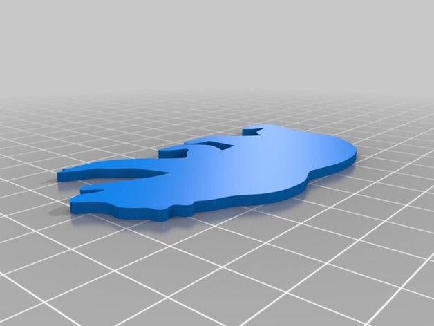 bear silhouette art 3D print model - Mito3D