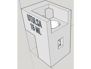 15 ml adaptador de aprendizaje el analíticas ley beer centrífuga tubo química cubeta instrumento la ciencia espectroscopia luz ultravioleta uv-vis 3d print model - Mito3D