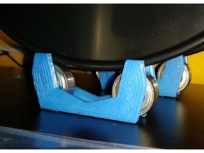 guiado de cola pie Impresora 3d accesorios 608 cojinete fácil impresión filamento soporte bobina carrete rodamiento 3d print model - Mito3D