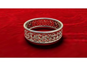 ring infinite knot jewelry 3d print model - Mito3D