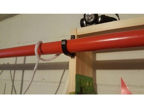 hook hanger pipe pole organization 3d print model - Mito3D