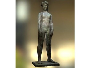 guapa scans & replicas 3d print printing scan scanning brass bronze denmark scandinavian sculpture standing statue woman 3d print model - Mito3D