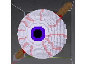 voxel eyeball models eye voxel voxel art