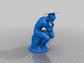 absolvierte Denker Skulpturen 3d print model - Mito3D