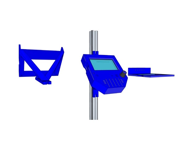 12864 reprap sconto piena controller grafico Stampante 3d parti 2020 monte per montaggio a pannello il di controllo lcd12864 lcd scheda memoria sd pollice unità archiviazione usb verticale 3D print model - Mito3D