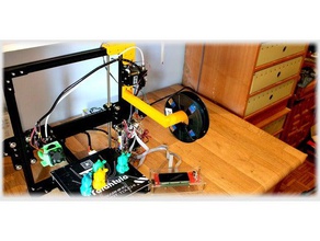 tevo tarantula spool holder 3d printer parts filament upgrade 3d print model - Mito3D
