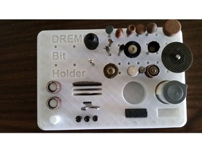 yet another dremel bit tray tool holders & boxes holder 3d print model - Mito3D