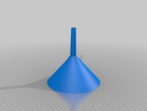 meine angepassten Trichter Haushalt kundengebundene 3d print model - Mito3D