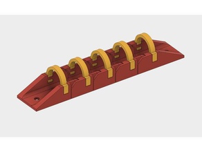 gran apertura el cable de la cadena Impresora 3d las piezas clip arrastre energía tamaño ziptie cinta amarre 3d print model - Mito3D