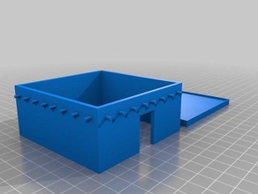simple y de bajo-poly cabaña La impresión en 3d 3d print model - Mito3D