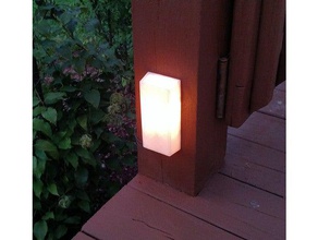 outdoor deck accent lighting & garden bulb porch steps 3d print model - Mito3D