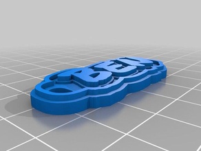 ben keychain keychains customized 3d print model - Mito3D